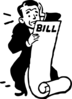 Worried About A Bill Clip Art